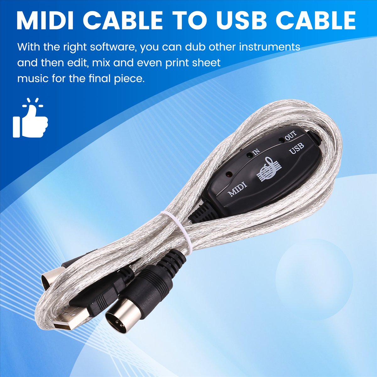 AA80 USB'den MIDI'ye 5Pin Kabl - Audio Music Editing incelemesi ve fiyatı